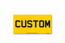 4D Rear Aluminium Number Plate 355 X 178|Import
