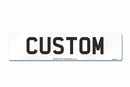 Front Oversized Aluminium Number Plate 525 X 125