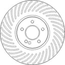 Disctech Brake Disc (Single) - Fits Mercedes-benz - ABD4094 - Front Axle