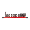3/8in. SHOCKWAVE IMPACT DUTY socket standard rail set-9pc - 4932480454