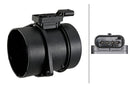 HELLA 8ET 358 095-271 Mass Air Flow Sensor - 4-pin connector - Pipe-neck