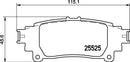 Mintex Brake Pad Set fits -Lexus MDB3280 (also fits other vehicles)