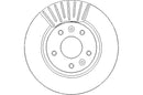 Disctech Brake Disc (Single) - Fits Nissan - ABD3209 - Front Axle