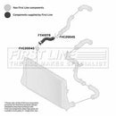 First Line Turbo Hose  - FTH1078 fits VAG A3,Leon,Golf V 1.9TDi