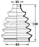 First Line Cv Joint Boot Kit  - FCB6048 fits Fiat, Toyota, Vauxhall