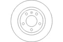 Disctech Brake Disc (Single) - Fits Chevrolet, Opel - ABD2278 - Rear Axle