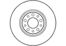 Disctech Brake Disc (Single) - Fits Alfa romeo, Audi - ABD2630 - Rear Axle