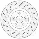 Borg & Beck Brake Disc Single  - BBD5953S fits Mercedes E Class E500 06/09-