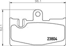 Mintex Brake Pad Set fits -Lexus MDB2136 (also fits other vehicles)