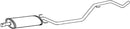 Klarius GM455H - Box With Centre Pipe  - Fits Opel Vectra 2.0DTi