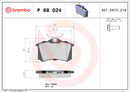Brembo Brake Pad Set - P68024