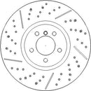 Disctech Brake Disc (Single) - Fits Bmw, Tesla - ABD3811 - Front Axle