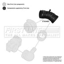 First Line Air Flow Meter Hose  - FTH1407 fits BMW 3 Series E46