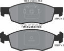 Fiat, Brake Pad Set - Textar 2384201