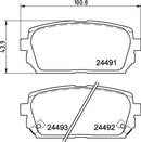 Mintex Brake Pad Set fits -Kia MDB2866 (also fits other vehicles)
