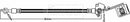 Borg & Beck Brake Hose  - BBH8186 fits Hyundai i30,Kia Ceed