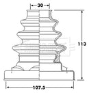 Borg & Beck Drive Shaft Bellow - BCB6218