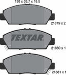 Textar Brake Pad Set - 2187901