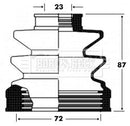 Borg & Beck Cv Joint Boot Kit  - BCB2827 fits Hyundai  - Inner