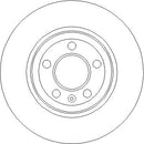 Disctech Brake Disc (Single) - Fits Audi, Kia - ABD3834 - Rear Axle