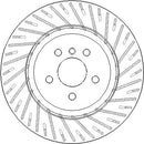 Disctech Brake Disc (Single) - Fits Bmw, Mercedes-benz - ABD3797 - Rear Axle Right