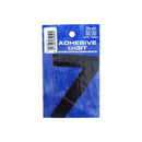 Castle Promotions 7 - 3in. Adhesive Digit - Black - Pack Of 12 - DPX127
