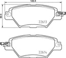 Mintex Brake Pad Set fits - MDB4087 (also fits other vehicles)