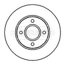 Borg & Beck Brake Disc (Pair)  - BBD5078