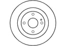 Disctech Brake Disc (Single) - Fits Bmw, Mazda - ABD2695 - Rear Axle