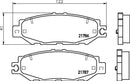 Mintex Brake Pad Set fits -Lexus Toyota MDB1841 (also fits other vehicles)