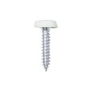 Pearl Consumables Number Plate Plastic Top Screws - White - Pack Of 50 - PNP692