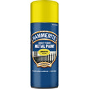 Hammerite Direct To Rust Metal Paint - Smooth Yellow - 400ml - 5092968