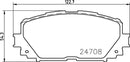 Mintex Brake Pad Set fits -Daihatsu Toyota MDB2956 (also fits other vehicles)