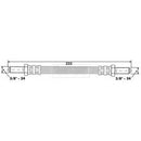 Borg & Beck Brake Hose  - BBH6554 fits Ford Escort I, Jaguar XJ serie