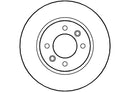 Disctech Brake Disc (Single) - Fits Porsche, Renault - ABD3536 - Rear Axle