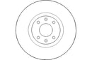 Disctech Brake Disc (Single) - Fits Citroën, Dacia - ABD2243 - Front Axle