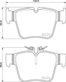 Mintex Brake Pad Set fits -MercedesBenz MDB3903 (also fits other vehicles)