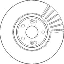 Disctech Brake Disc (Single) - Fits Renault, Saab - ABD2942 - Front Axle