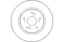 Disctech Brake Disc (Single) - Fits Honda - ABD2194 - Front Axle