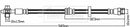 Borg & Beck Brake Hose  - BBH8101 fits VAG Alhambra, Sharan 08/10-