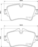 Mintex Brake Pad Set fits -BMW Mini MDB3734 (also fits other vehicles)