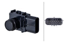 HELLA 6PX 358 270-091 Sensor, parking distance control - straight - 2-pin connector - Plugged/Clamped