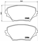 Brembo Brake Pad Set - P83055