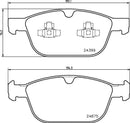Mintex Brake Pad Set fits -Volvo MDB3024 (also fits other vehicles)