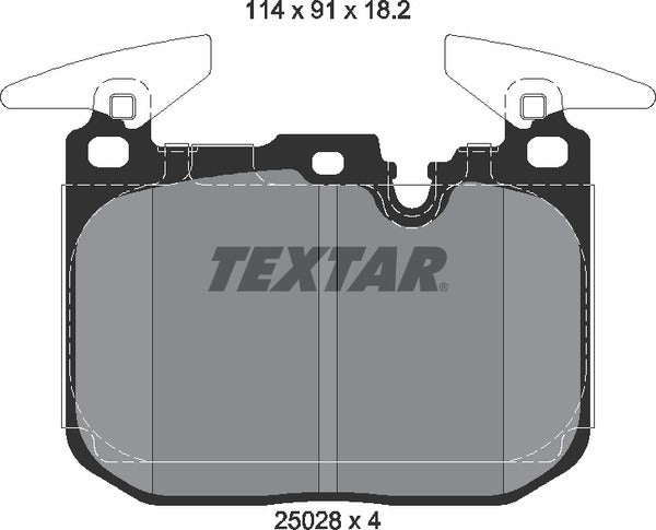 BMW, Brake Pad Set - Textar 2502801