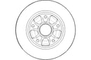 Disctech Brake Disc (Single) - Fits Opel, Renault - ABD2136 - Rear Axle