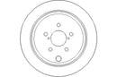 Disctech Brake Disc (Single) - Fits Subaru, Suzuki - ABD2618 - Rear Axle