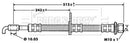 Borg & Beck Brake Hose  - BBH7417 fits PSA 107,C1,Toyota Aygo