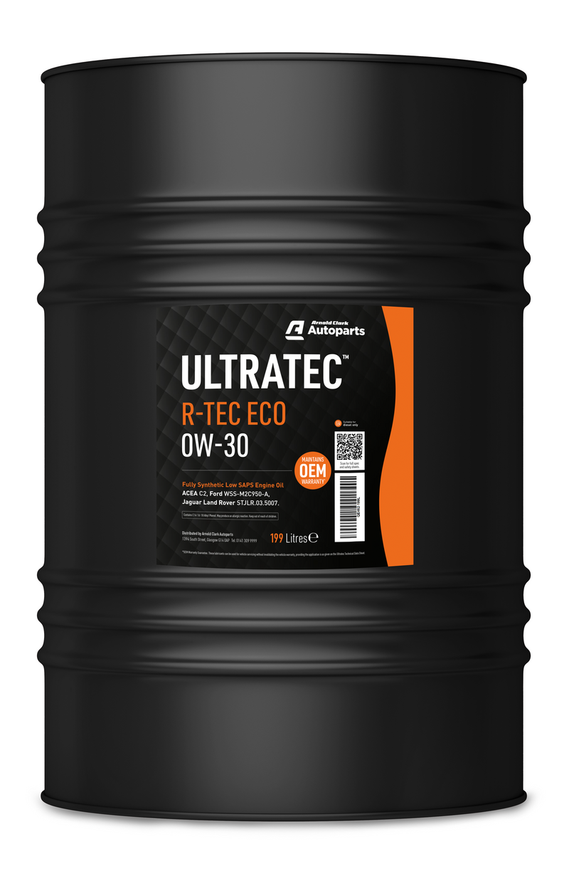 Ultratec R-TEC 0W30 - 199 Litre Barrel Engine Oil