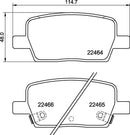 Mintex Brake Pad Set fits -Chevrolet MDB4027 (also fits other vehicles)